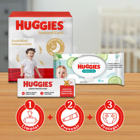 Toallitas Húmedas Huggies Cuidado 4 en 1, 48uds